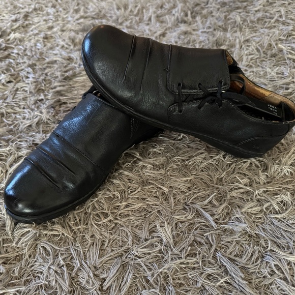 BOC Born Concept Shoes Womens 8M Black Side Lace Up Leather - Picture 5 of 7